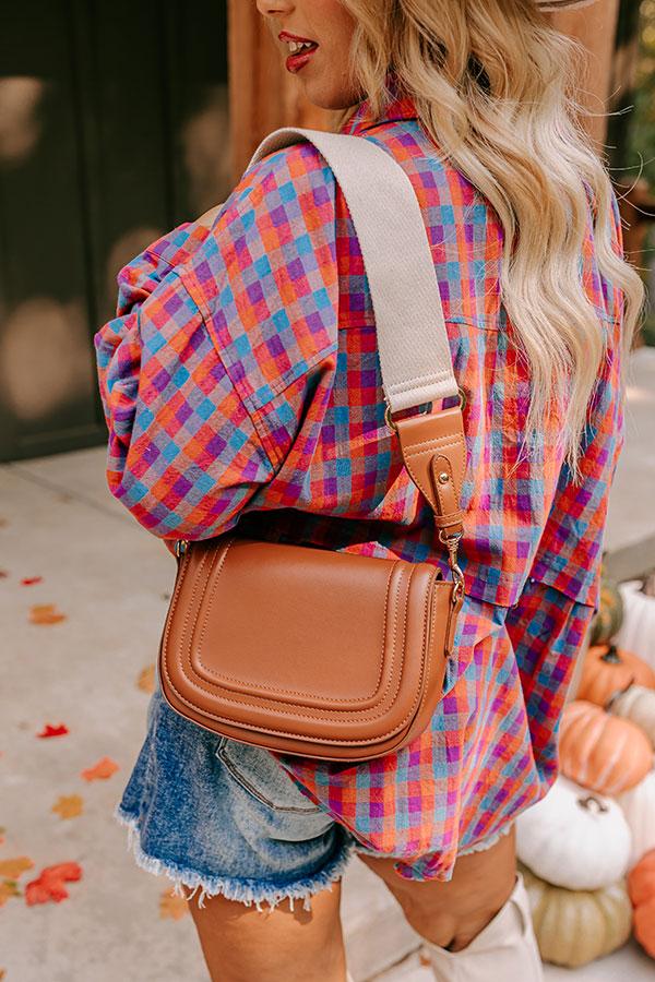 Impressions Fashion Diary Faux Leather Purse In Cinnamon