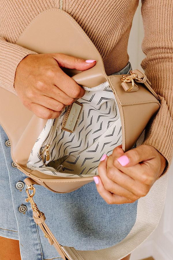 Impressions Fashion Diary Faux Leather Purse In Iced Latte