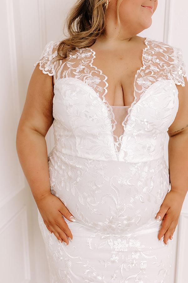 Impressions Feel The Spark Embroidered Mini Dress Curves