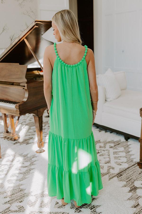 Impressions Feeling Giddy Maxi Dress In Kelly Green