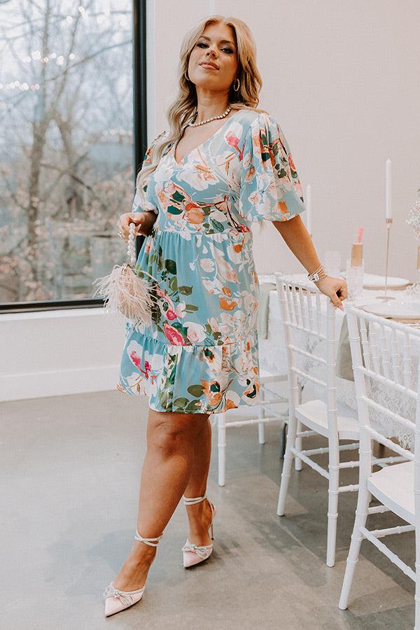 Impressions Feeling Idyllic Shift Dress In Island Paradise Curves