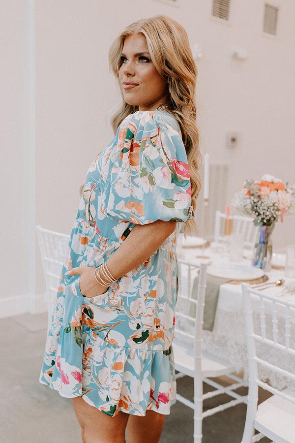 Impressions Feeling Idyllic Shift Dress In Island Paradise Curves