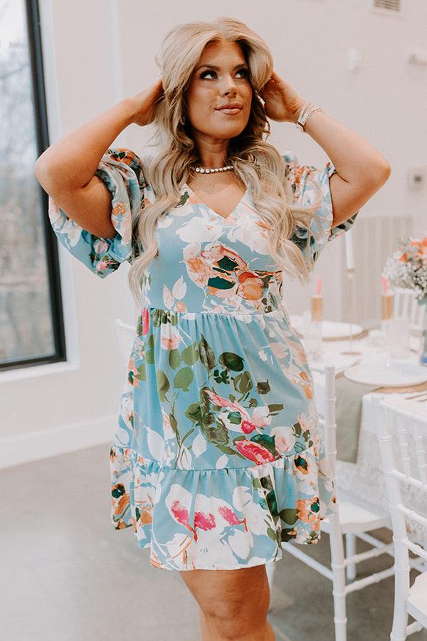 Impressions Feeling Idyllic Shift Dress In Island Paradise Curves