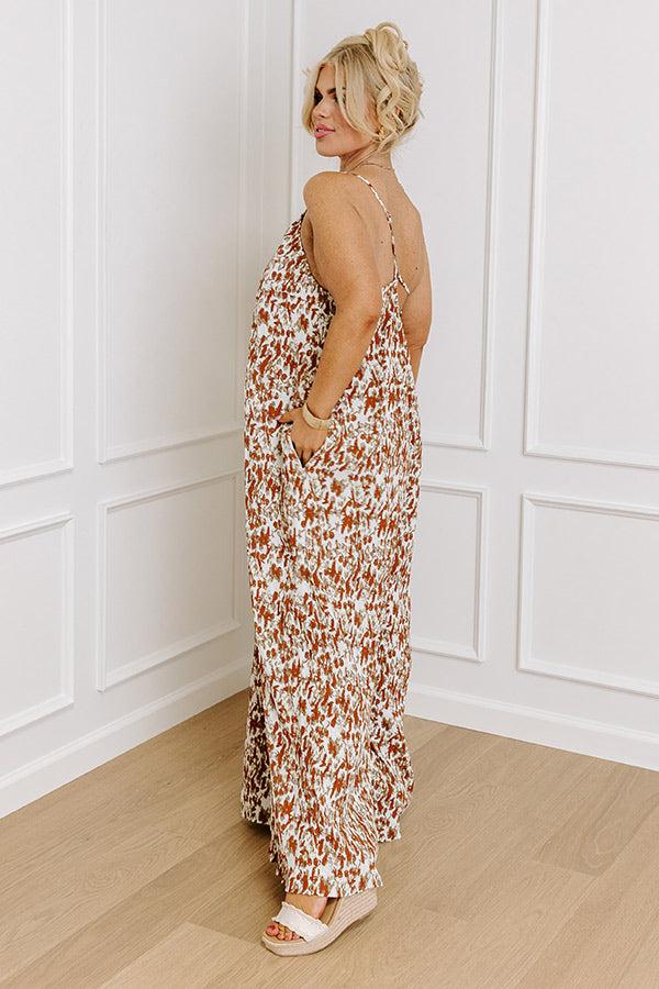 Impressions Fiercely Loved Jumpsuit In White Curves