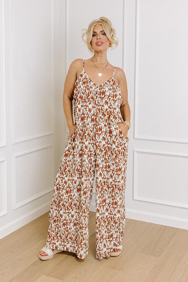 Impressions Fiercely Loved Jumpsuit In White Curves