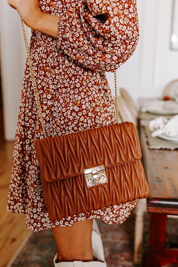 Impressions Fifth Avenue Stroll Faux Leather Purse in Camel