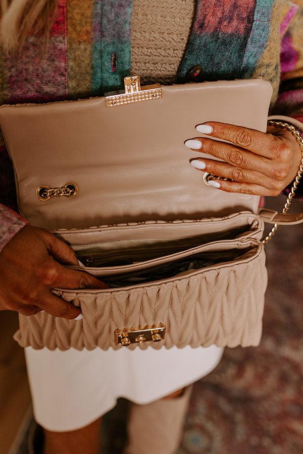 Impressions Fifth Avenue Stroll Faux Leather Purse In Iced Latte