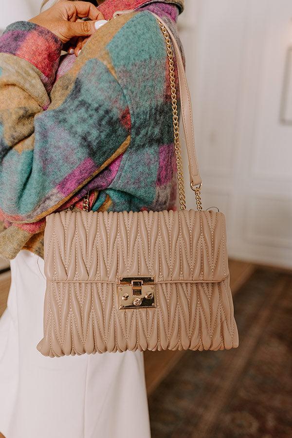 Impressions Fifth Avenue Stroll Faux Leather Purse in Iced Latte