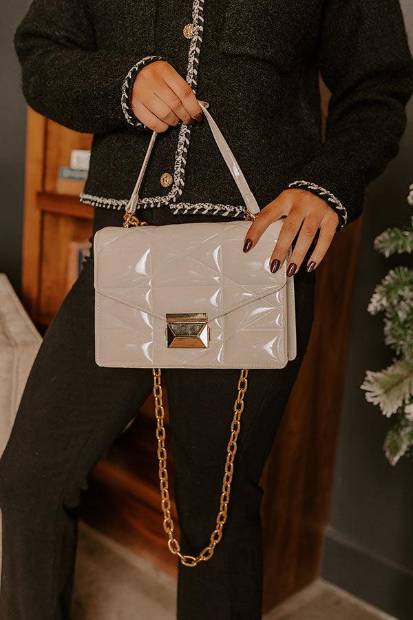Impressions First Class Moment Patent Purse in Cream