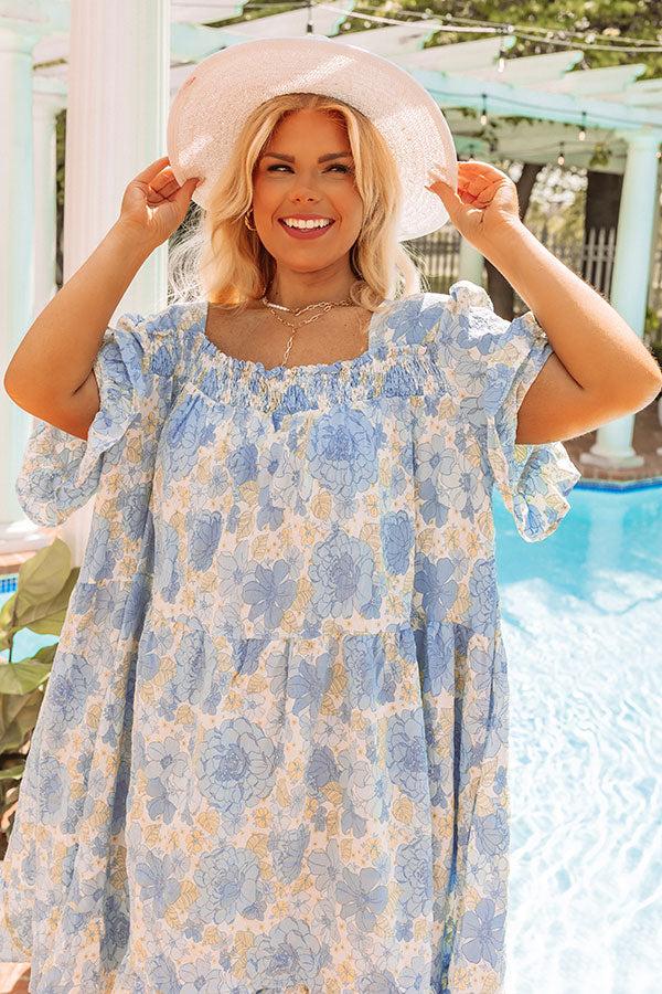 Impressions Flip The Page Floral Shift Dress Curves