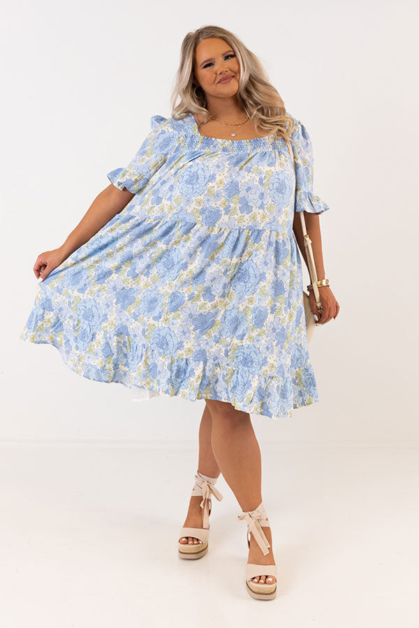 Impressions Flip The Page Floral Shift Dress Curves