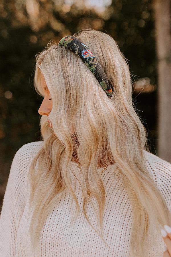 Impressions For The Love Of Floral Headband In Black