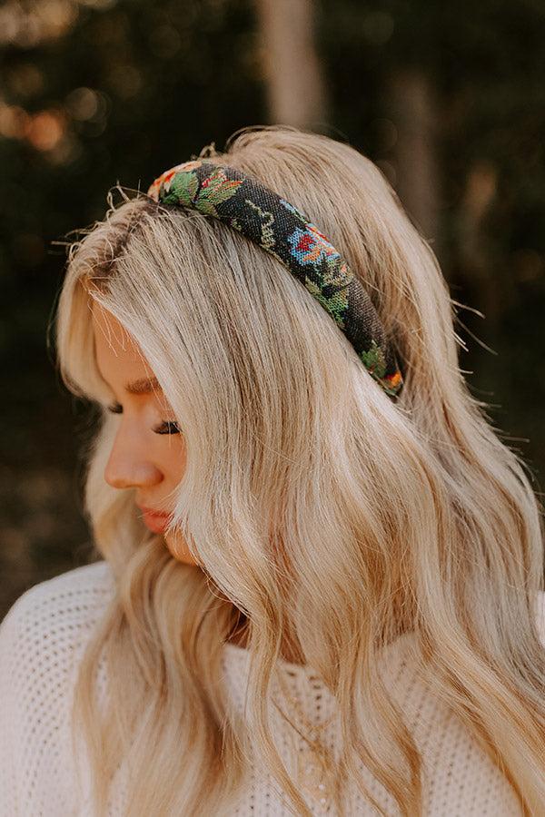 Impressions For The Love Of Floral Headband In Black