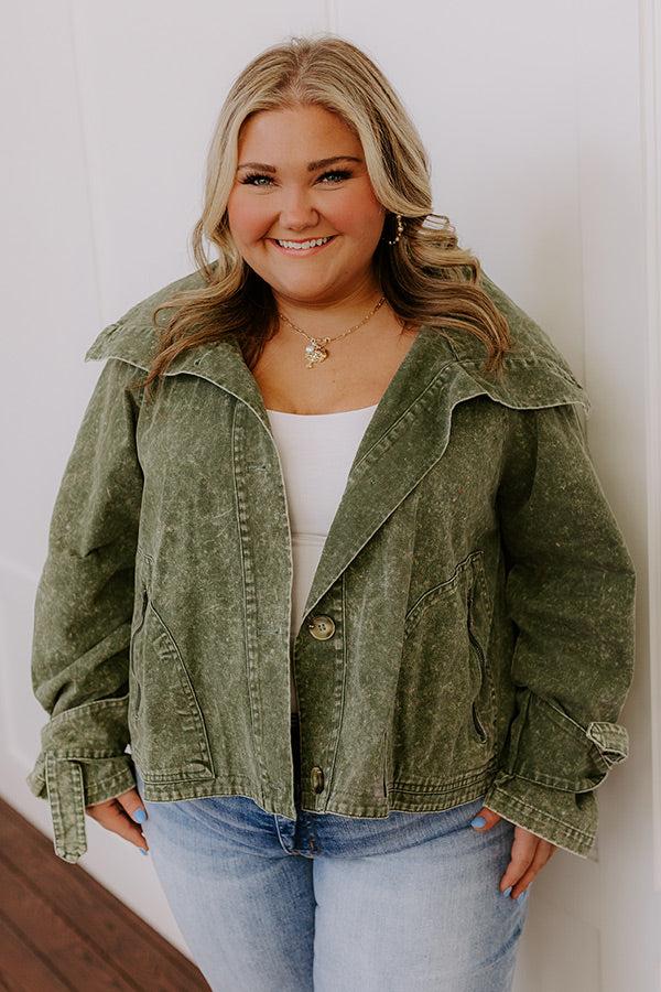 Impressions Fresh Breeze Vintage Wash Jacket Curves