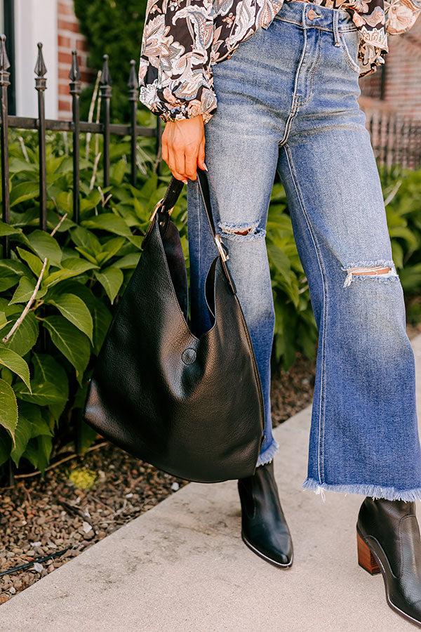 Impressions Girl On The Go Faux Leather Tote in Black