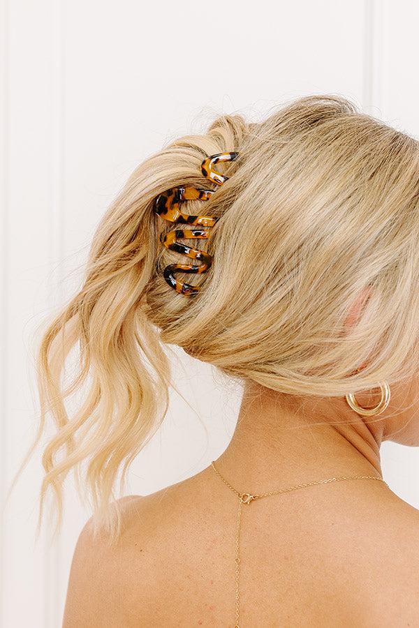 Impressions Girl On The Go Hair Claw Clip In Golden Honey