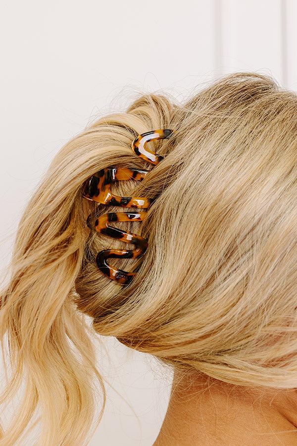 Impressions Girl On The Go Hair Claw Clip In Golden Honey
