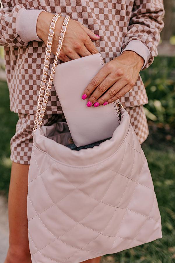Impressions Girls Getaway Faux Leather Tote In Dusty Purple