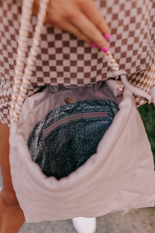 Impressions Girls Getaway Faux Leather Tote In Dusty Purple