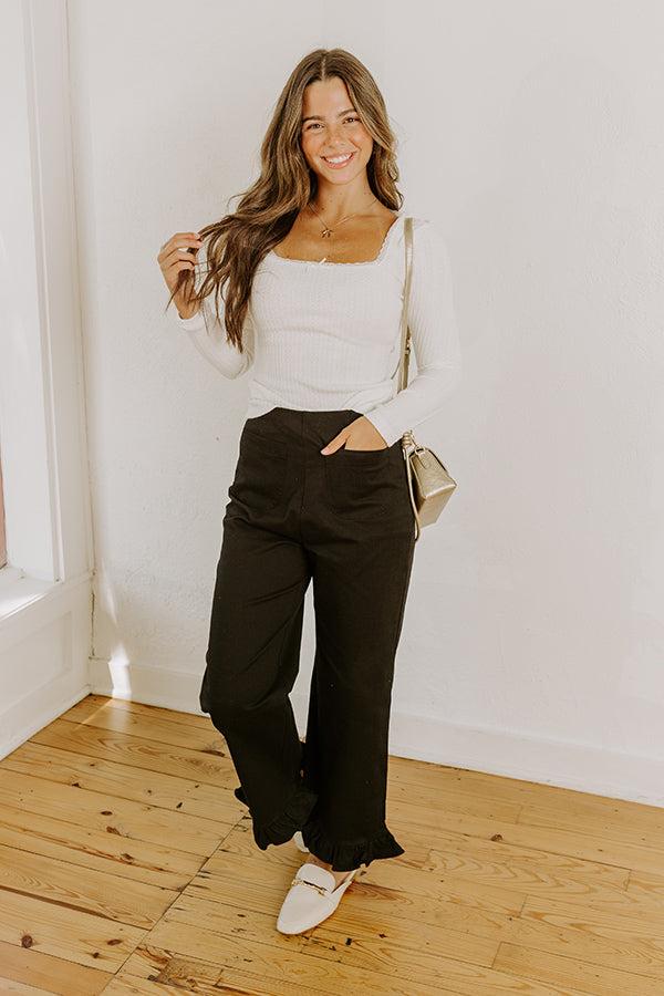 Impressions Graceful Smile Pointelle Knit Top In Ivory