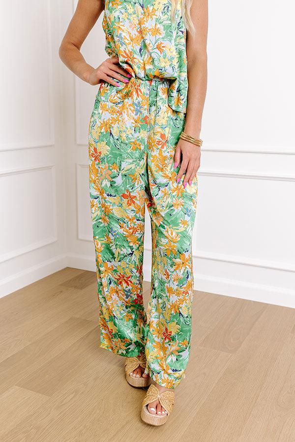 Impressions Hamptons Hideout Floral High Waist Pants