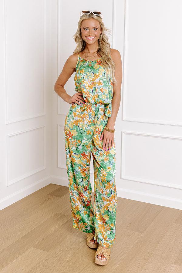 Impressions Hamptons Hideout Floral High Waist Pants