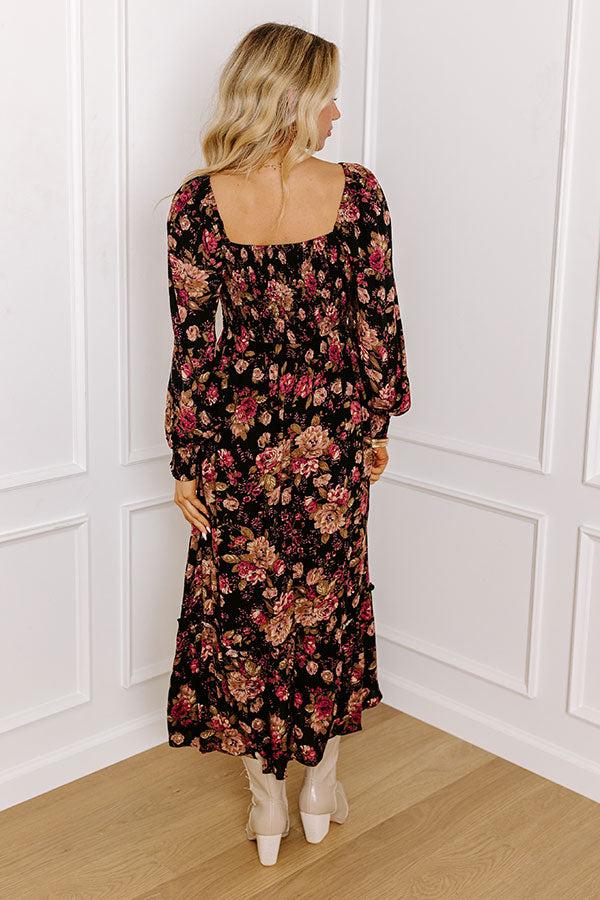 Impressions Hand In Hand Through It All Floral Midi