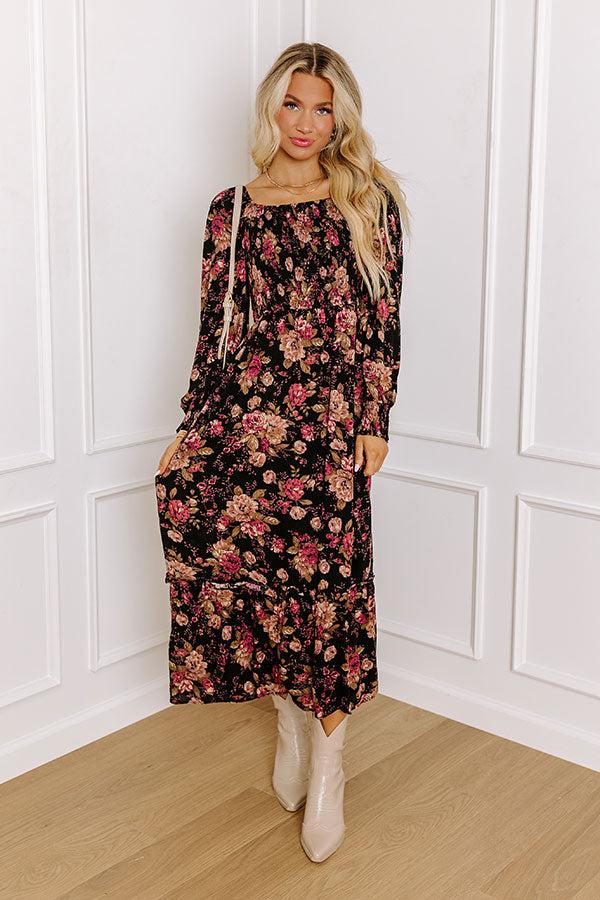 Impressions Hand In Hand Through It All Floral Midi