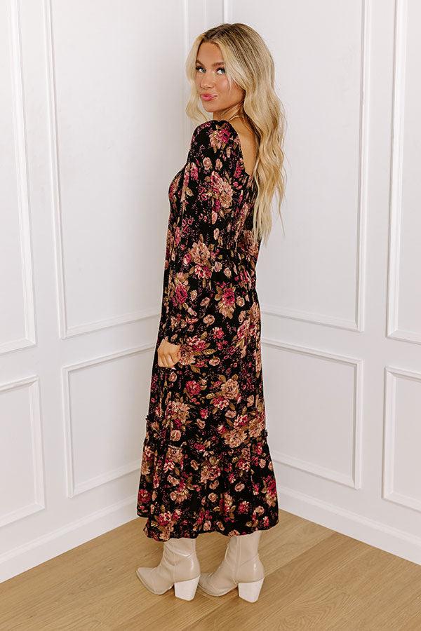 Impressions Hand In Hand Through It All Floral Midi
