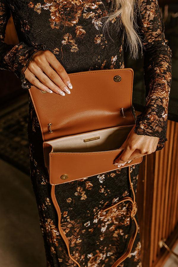 Impressions Happy Hour Meetup Faux Leather Purse In Camel