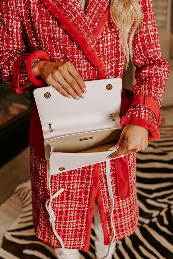 Impressions Happy Hour Meetup Faux Leather Purse In White