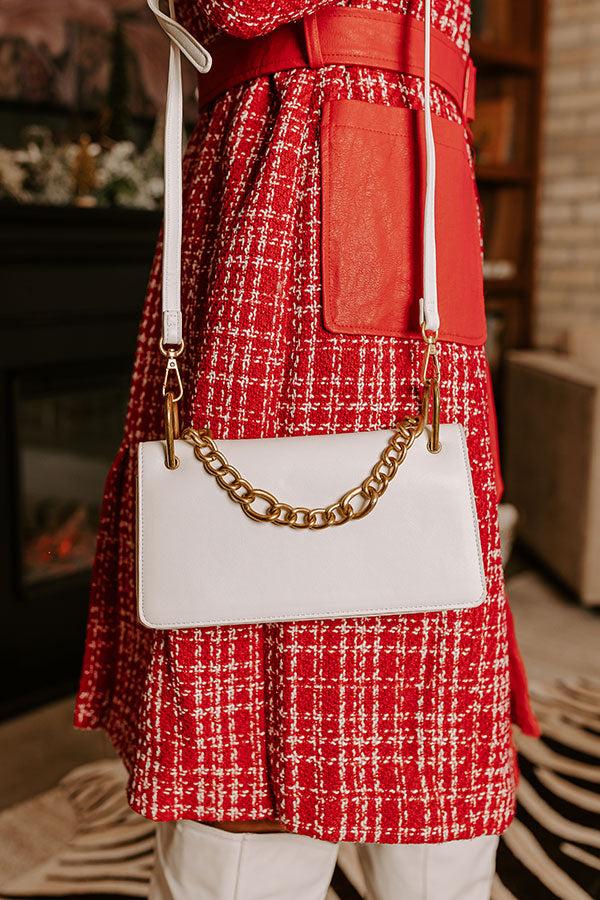 Impressions Happy Hour Meetup Faux Leather Purse In White