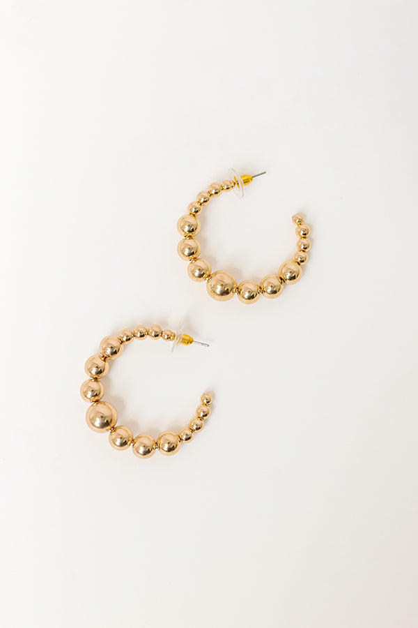 Impressions Happy Hour Meetup Hoop Earrings in Gold