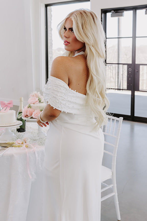 Impressions Honest Smiles Embellished Maxi Dress Curves