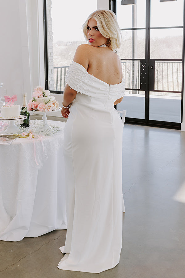 Impressions Honest Smiles Embellished Maxi Dress Curves