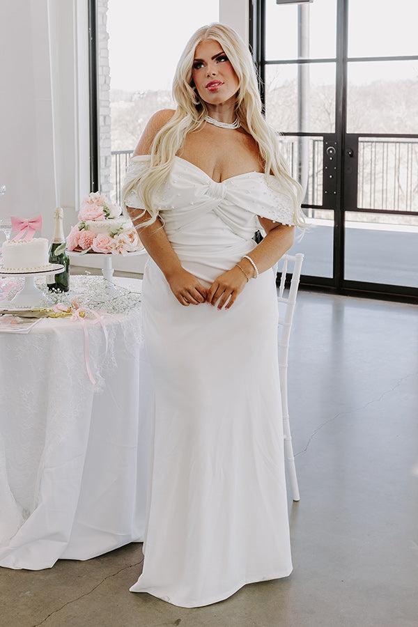 Impressions Honest Smiles Embellished Maxi Dress Curves