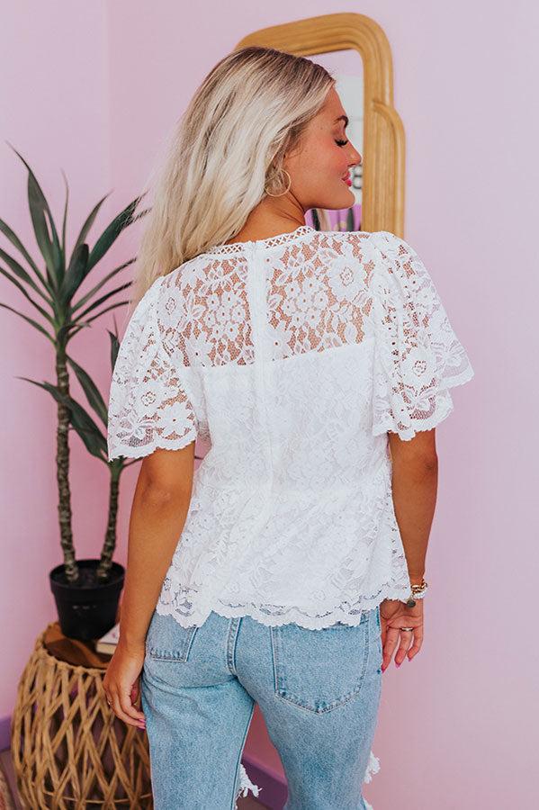 Impressions Absolutely Elegant Lace Top