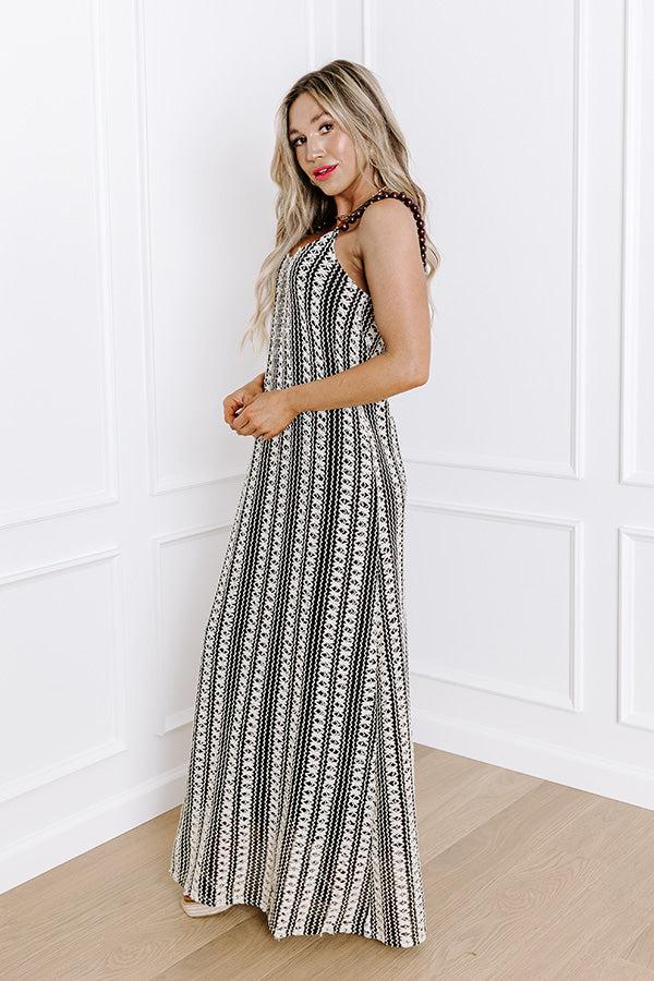 Impressions Acapulco Sunsets Knit Maxi Dress