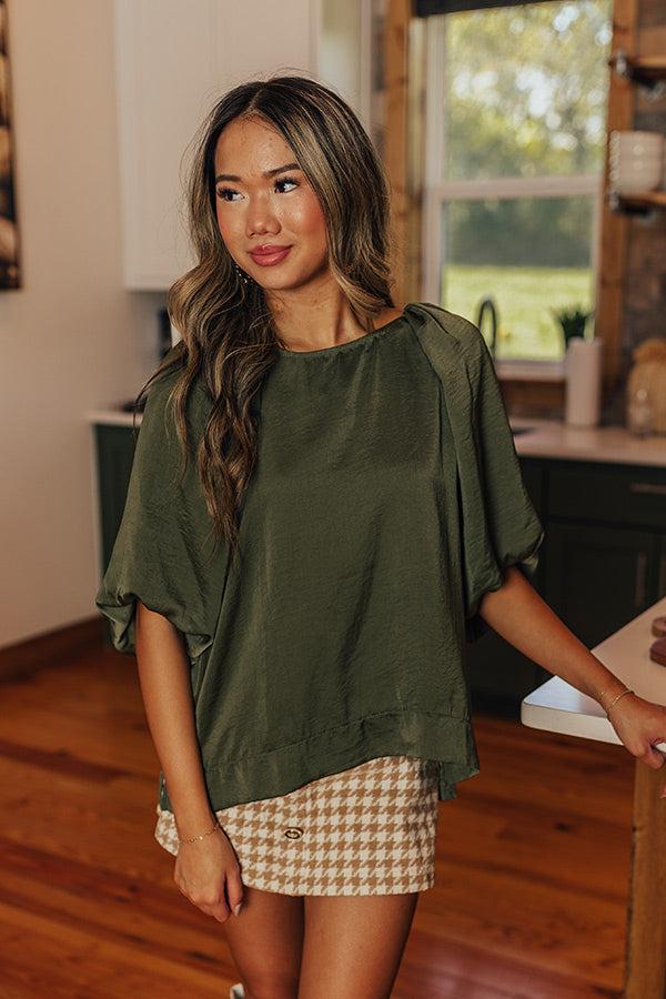 Impressions Across The World Shift Top In Olive