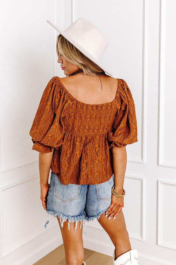 Impressions Afternoon Date Babydoll Top