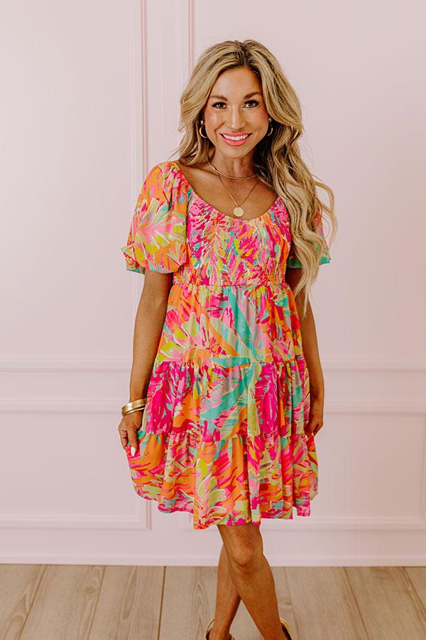 Impressions Allure Avenue Smocked Mini Dress