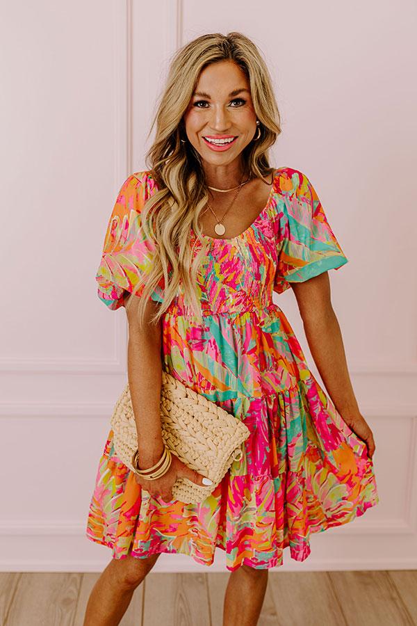 Impressions Allure Avenue Smocked Mini Dress