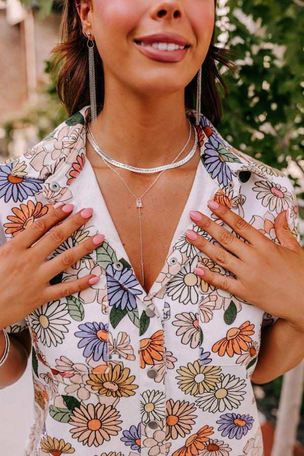 Impressions Alluring Invite Necklace In Silver