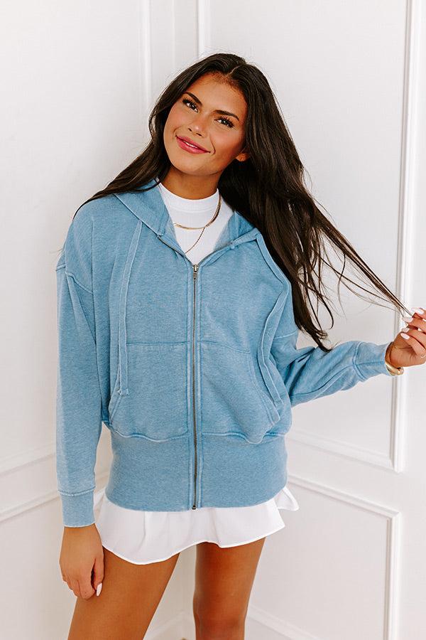 Impressions Along The Path Sweater In Blue