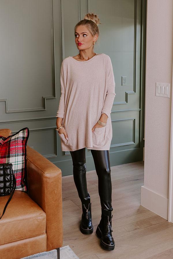 Impressions Always Cozy Sweater Top in Birch