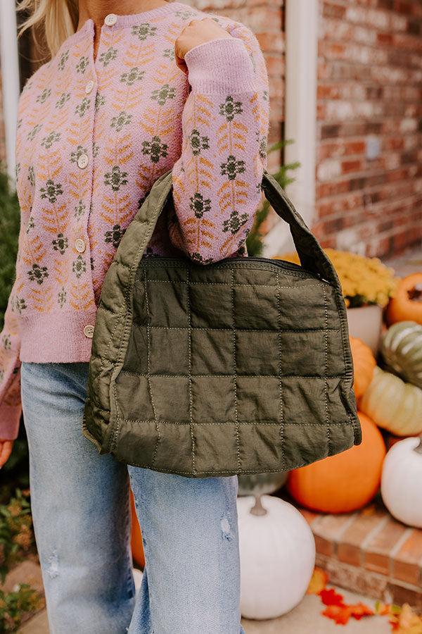 Impressions Always In Style Quilted Purse In Olive