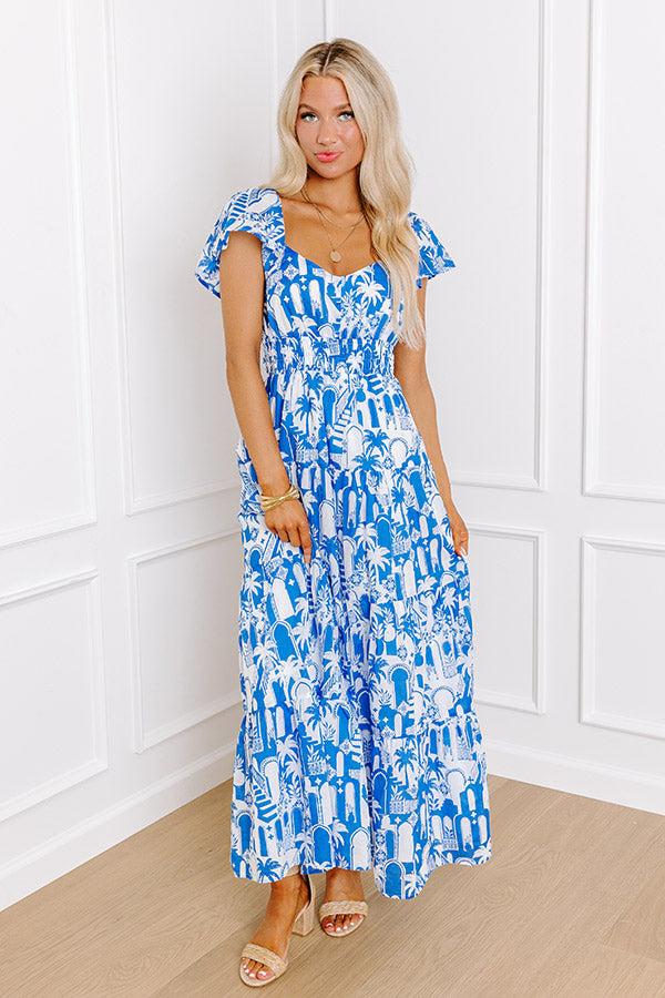 Impressions Amalfi Coast Cruising Maxi Dress