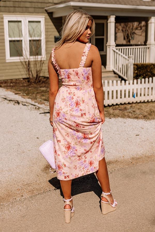 Impressions Amalfi Kisses Smocked Midi