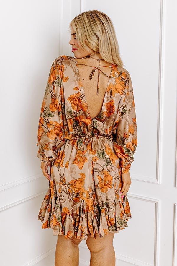 Impressions Amazing Views Floral Mini Dress Curves
