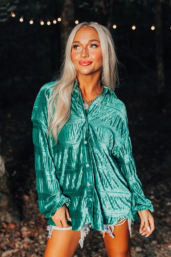 Impressions Amazing Views Velvet Top in Jade